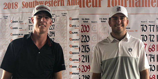 Southwestern Am: Hahn, Padgett Lead; Defending Champ Lurks