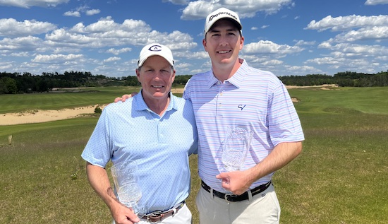 AG Two Man Links at Sand Valley: Dan, Ben Corfee win at 27-under